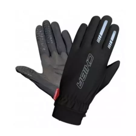 Rękawiczki rowerowe Chiba Thermofleece Wtprof czarne L - 31507C-4