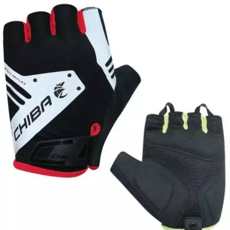Rękawiczki rowerowe Chiba Air Plus Reflex czerwone XS - 3011420R-1