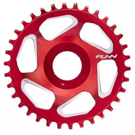 Tarcza mechanizmu korbowego Funn Solo ES czerwona 34T - CH18SE34S11-03