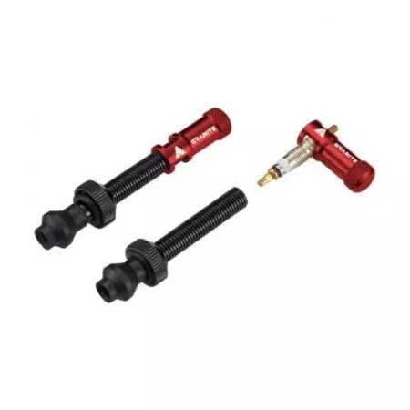 Wentyle tubeless Granite FV czerwone 44mm - GVS18-03
