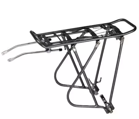 Bagażnik rowerowy 24-28 regulowany alu IB czarny - KW-622-02BL