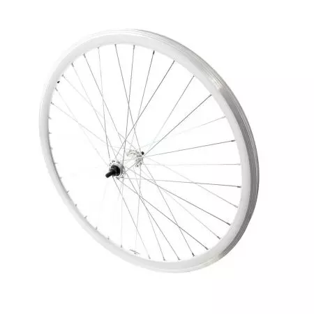 Koło rowerowe 28" przód stożek srebrne - K28-P-S-SS - K28-P-S-SS