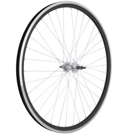 Koło rowerowe 28" tył wolnobieg stożek czarno-srebrne - K28-TW-S-CS - K28-TW-S-CS