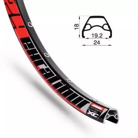 Obręcz Rodi Excalibur XC 29"x19 czarna 32H - RODI EXXC29BK