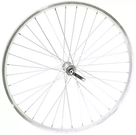 Koło rowerowe 28" przód V-brake QR srebrne - K28-PV-S-CCQR - K28-PV-S-CCQR