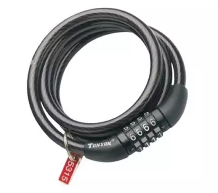 Zapięcie rowerowe spirala 8x1200mm szyfr - TY532-8
