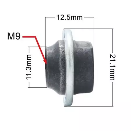 Stożek piasty konus przód 3/8" z osłoną 1szt - NH-301AB