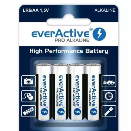 Baterie LR6 everActive AA blister 4 szt - EVERLR06