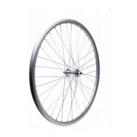 Koło rowerowe 24" przód stożek srebrne - K24-P-S-SS