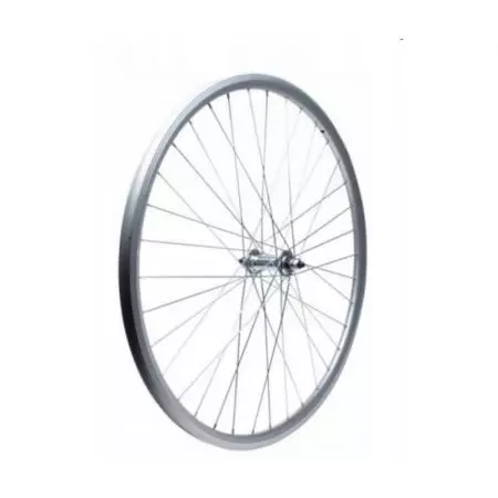 Koło rowerowe 26" przód stożek srebrne - K26-P-S-SS