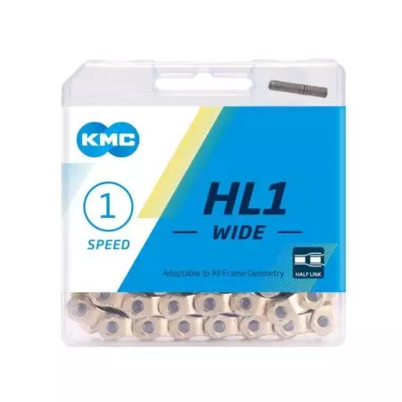 Łańcuch rowerowy KMC HL1 100L srebrny - BHL1WN100