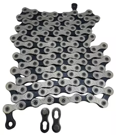 Łańcuch rowerowy KMC X11 118L srebrno czarny - WPX11NB18