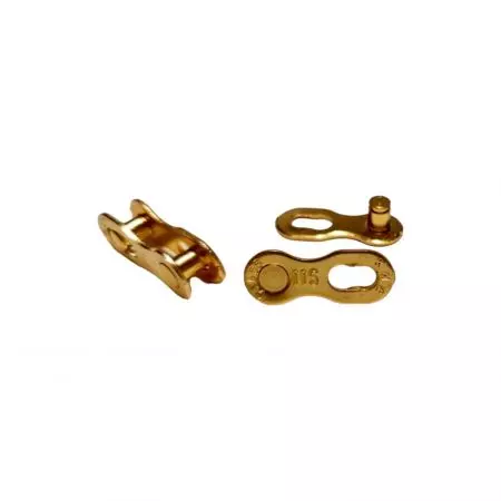 Spinka do łańcucha rowerowego 11s KMC CL-555R złota 2szt - CL555R-TI-N