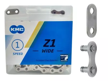 Łańcuch rowerowy KMC Z1 112L srebrny - BZ1WNP112