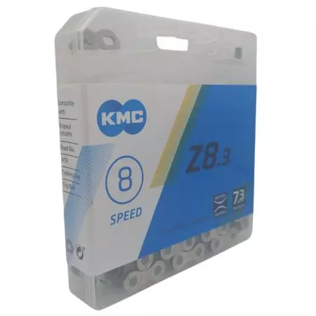 Łańcuch rowerowy KMC Z8.3 114L srebrno szary - BZ08NG114