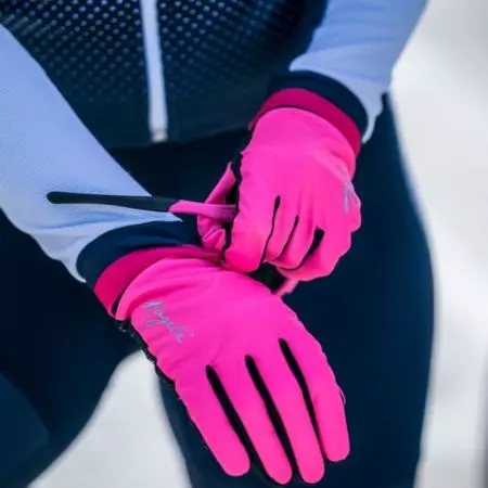 Rękawiczki rowerowe Rogelli Laval ladies różowe XS - 010.662-1