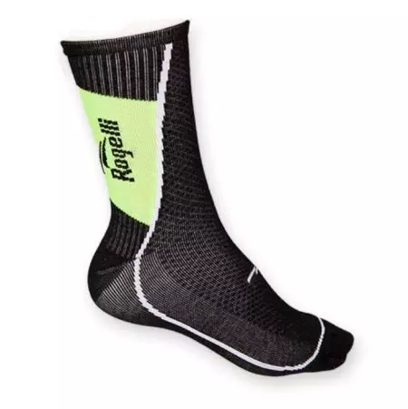 Skarpetki rowerowe Rogelli RCS-02 Thermocool czarno-żółte M - 007.124-3 - 007.124-3