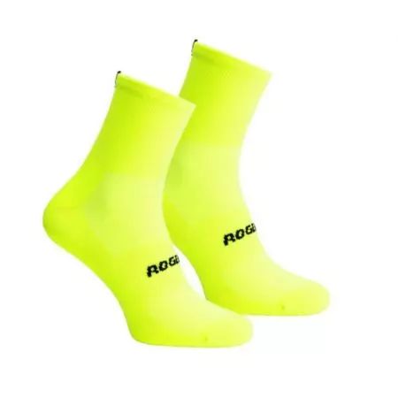 Skarpetki rowerowe Rogelli Essentional 2 pack żółte L - 351637-4