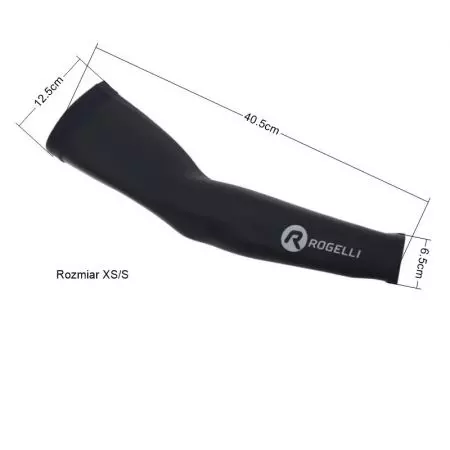 Rękawki rowerowe Rogelli lycra czarne XS/S - 009.006-1