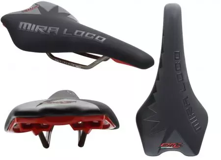 Siodełko rowerowe BMG Miraloco czarne - BMG-S003