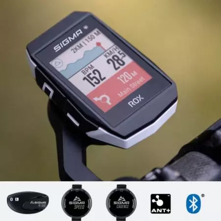 Licznik rowerowy Sigma ROX 11.1 EVO biały SENSOR SET - X1035 - X1035