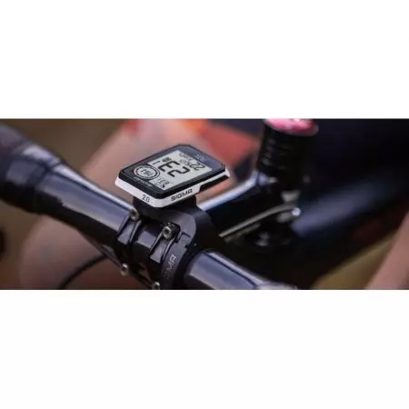 Licznik rowerowy Sigma ROX 2.0 Top Mount Set biały - X1053