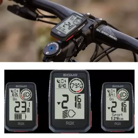 Licznik rowerowy Sigma ROX 2.0 Top Mount Set czarny - X1052 - X1052