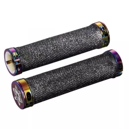 Chwyty rowerowe gripy Supacaz Diamond AM oil czarne - DK-07
