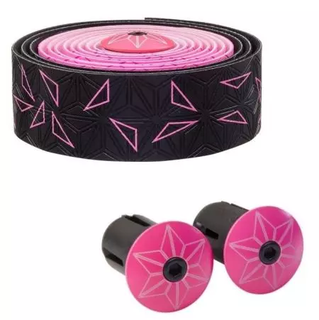 Owijka kierownicy Supacaz Super Sticky Fadew czarno różowa - BT-51