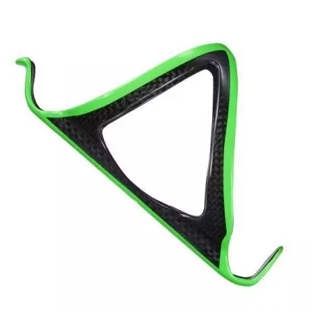 Koszyk na bidon Supacaz Fly Carbon czarno zielony - CG-07