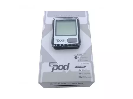 Licznik rowerowy Techwell przewodowy Epod-1 srebrny - EPOD-1 SL