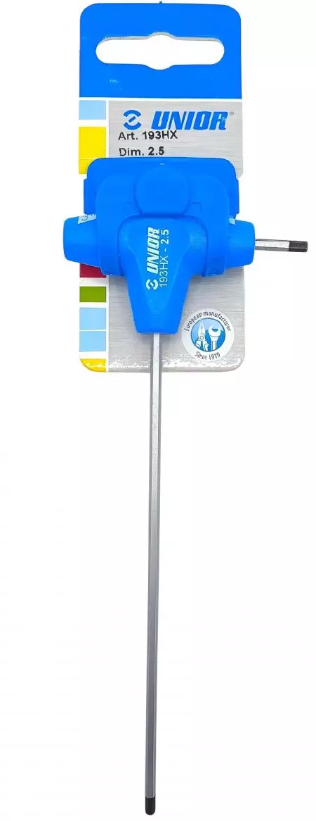 Klucz imbusowy 2.5 Unior uchwyt T - 607161