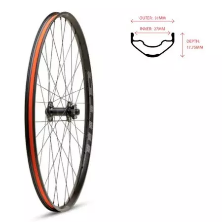 Koło rowerowe WTB Proterra i30 29" przód 100x15 32 6 śrub - W045-0231