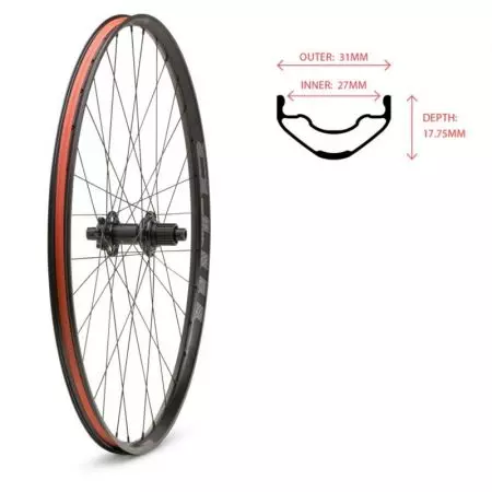 Koło rowerowe WTB Proterra i27 29" tył 148x12 32 6 śrub MS - W045-0223