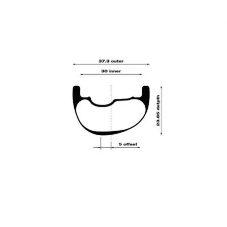 Koło rowerowe WTB CZR i30 przód 110x15 28 6 śrub - W045-0256