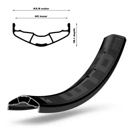 Obręcz rowerowa WTB KOM Tough i-40 27.5" 32H - W020-0571