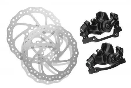 Zacisk tarcza hamulca rowerowego 160mm przód + tył - AWR0253