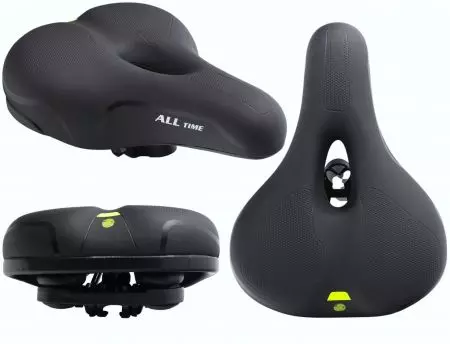 Siodełko rowerowe WL-6318 treking elastomer z jarzmem - SI049