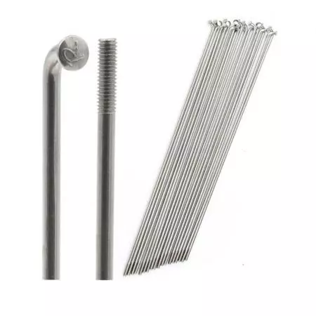 Szprychy RICHMAN S13 nierdz. srebrna 300 mm 36 szt. - SZP-S13-300 SR