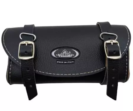 Sakwa rowerowa pod siodełko SCANSANO 0.25L retro czarna sakiewka - 0016/NE