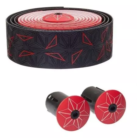 Owijka Supacaz Super Sticky Fadew czarno czerwona - BT-59