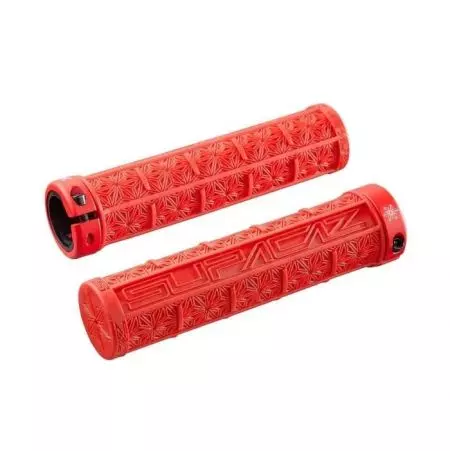 Chwyty Supacaz LOCK-ON czerwone - GR-11