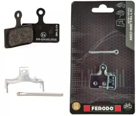 Okładziny hamulcowe rowerowe Ferodo allround półmetaliczne FBP001FM M988 MCX1 - FBP001FM