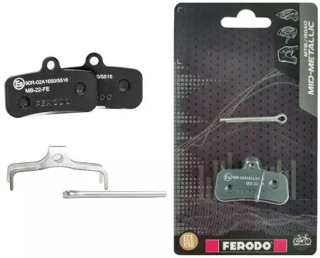 Okładziny hamulcowe rowerowe Ferodo allround półmetaliczne FBP018FM M745 SAINT - FBP018FM