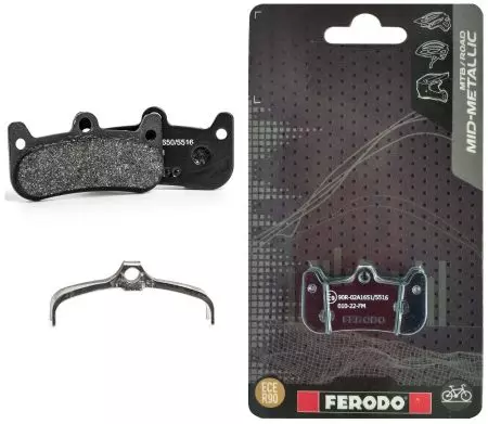 Okładziny hamulcowe rowerowe Ferodo allround półmetaliczne FBP019FM CURA 4 - FBP019FM