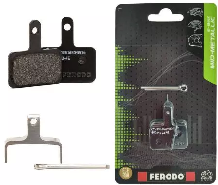 Okładziny hamulcowe rowerowe Ferodo E-bike półmetaliczne FBP002FE AURIGA DRACO - FBP002FE