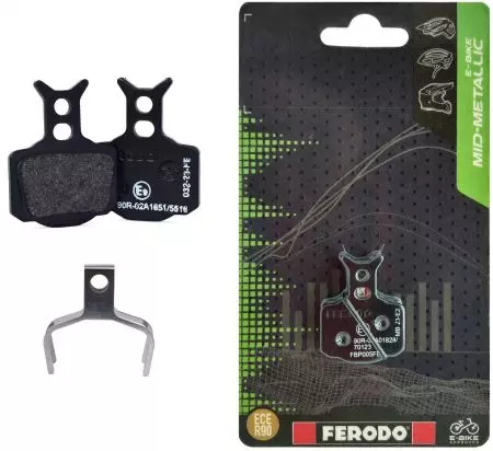 Okładziny hamulcowe rowerowe Ferodo E-bike półmetaliczne FBP005FE CR3 CURA RO - FBP005FE