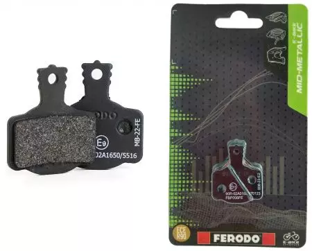 Okładziny hamulcowe rowerowe Ferodo E-bike półmetaliczne FBP006FE POTENZA MT8 - FBP006FE