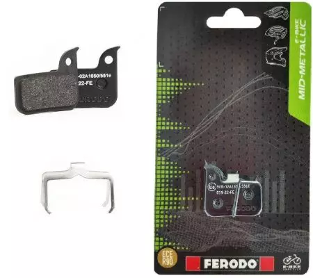 Okładziny hamulcowe rowerowe Ferodo E-bike półmetaliczne FBP010FE APEX ETAP 22 - FBP010FE