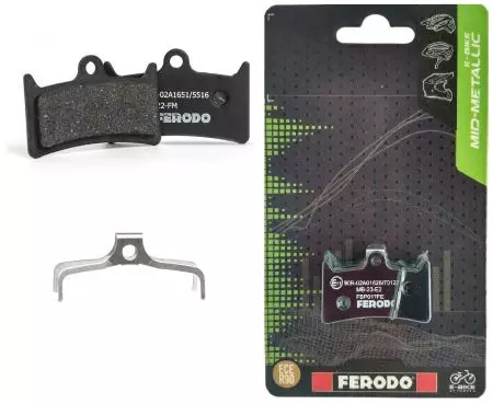 Okładziny hamulcowe rowerowe Ferodo E-bike półmetaliczne FBP017FE Hope V4 MAXIM - FBP017FE